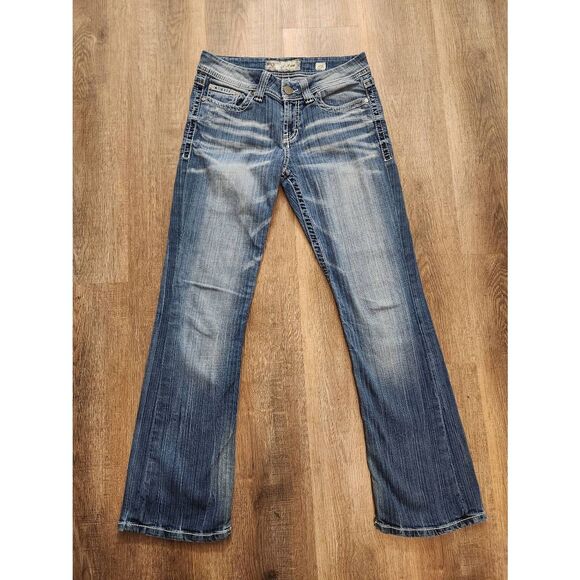 BKE buckle Culture Bootcut women's Jeans 30x30* medium wash cotton denim - Picture 1 of 10